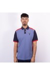 Hackett Mens Blue Heritage Number 1 Multi Polo Shirt