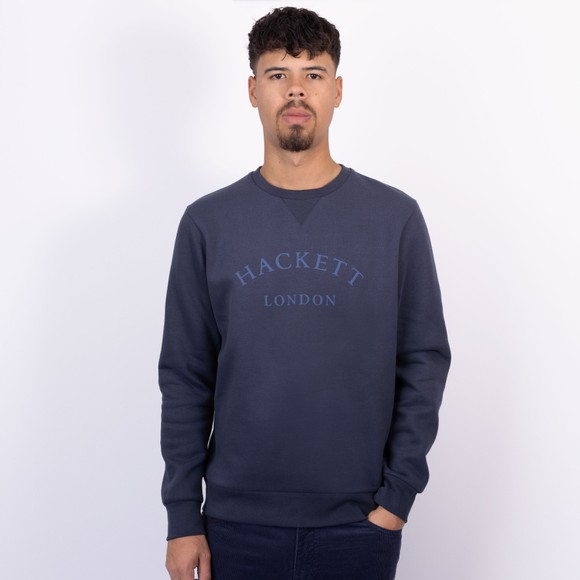 Hackett Mens Blue Heritage ESS AS Crewneck Sweatshirt main image