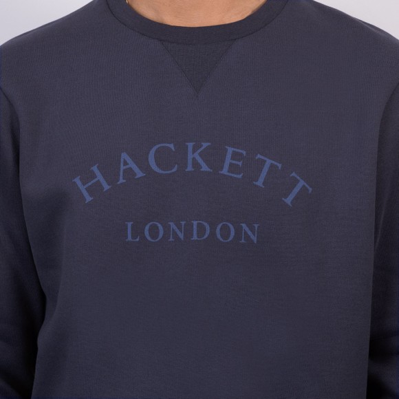 Hackett Mens Blue Heritage ESS AS Crewneck Sweatshirt main image