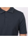 Oliver Sweeney Mens Blue Hunston Cotton Jersey Polo Shirt