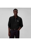 Calvin Klein Jeans Mens Black Terry Half Zip Sweatshirt