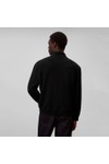 Calvin Klein Jeans Mens Black Terry Half Zip Sweatshirt