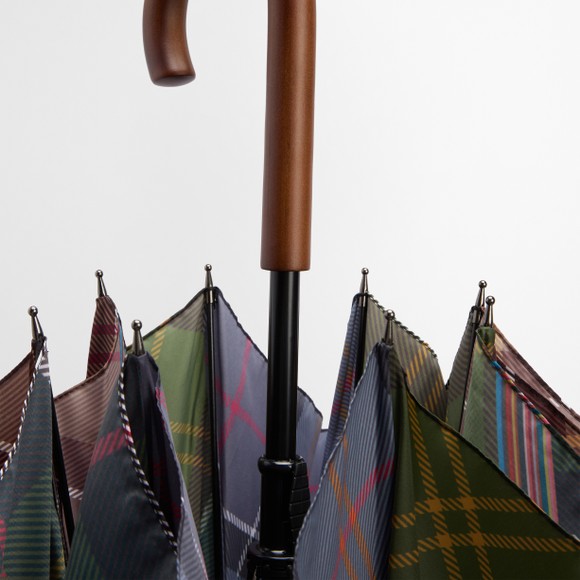 Barbour X Paul Smith Mens Green Umbrella main image