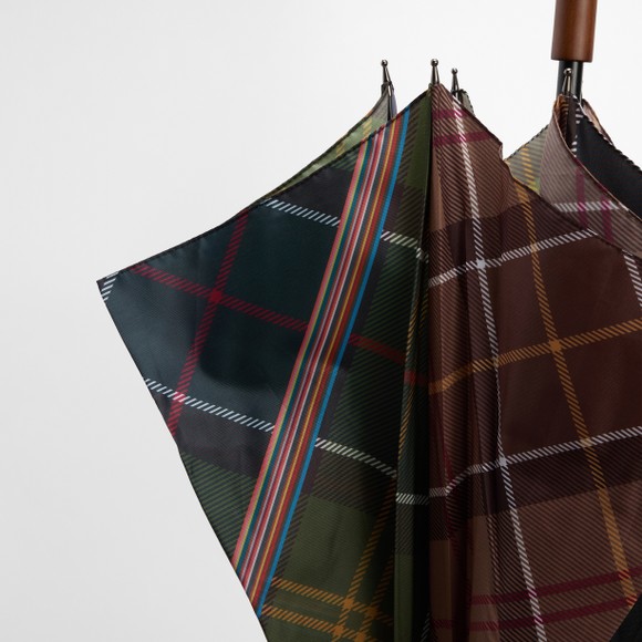 Barbour X Paul Smith Mens Green Umbrella main image