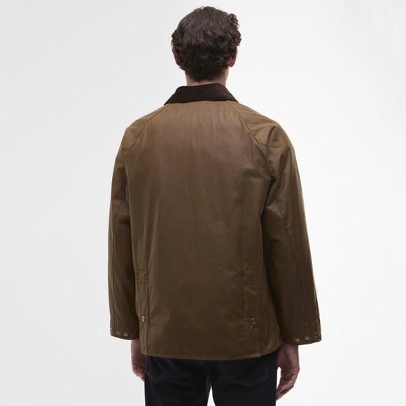 Barbour X Paul Smith Mens Brown Oversized Bedale Wax Jacket main image