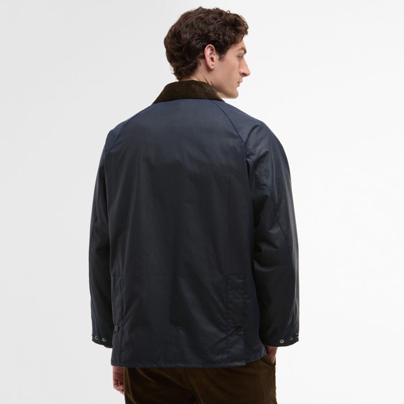 Barbour X Paul Smith Mens Blue Oversized Bedale Wax Jacket main image