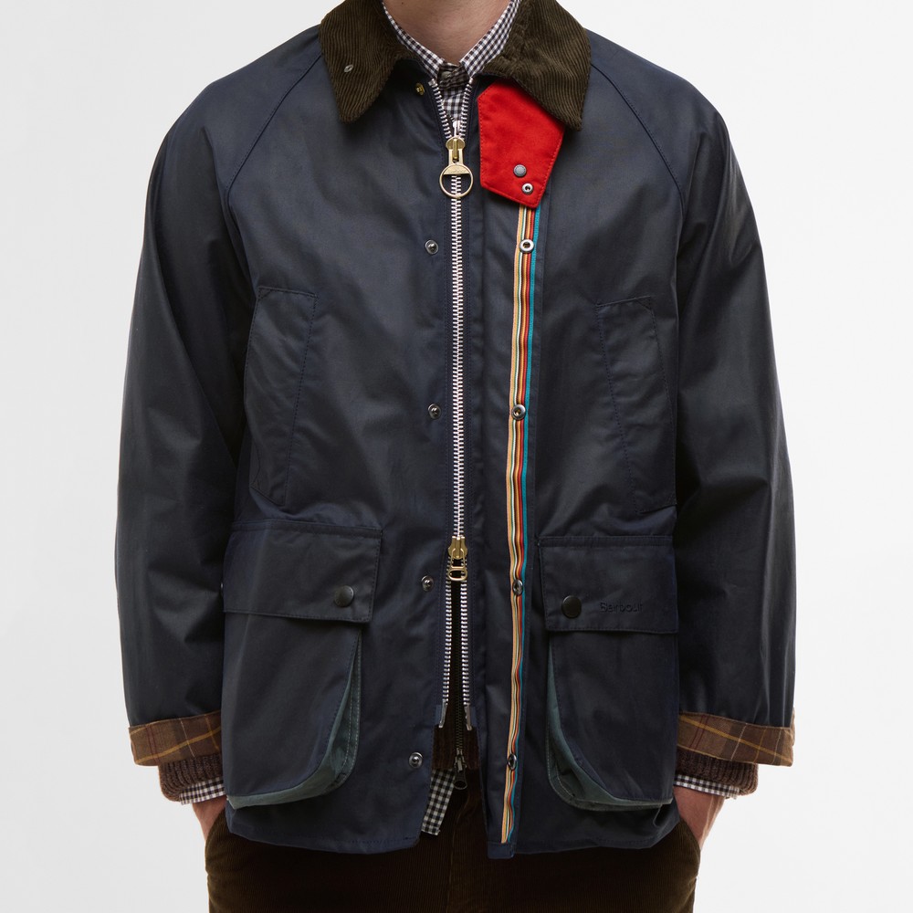 Barbour X Paul Smith Oversized Bedale Wax Jacket | Oxygen Clothing