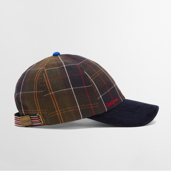 Barbour X Paul Smith Mens Green Cap main image