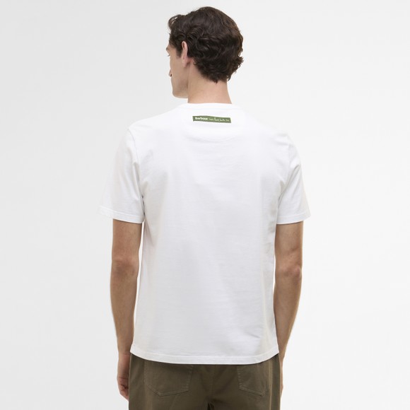 Barbour X Paul Smith Mens White Cow T-Shirt main image