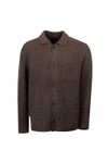 Oliver Sweeney Mens Brown Heywood Wool Overshirt