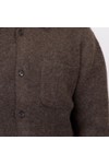 Oliver Sweeney Mens Brown Heywood Wool Overshirt