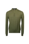 Remus Mens Beige Half Zip Jumper