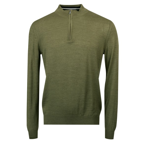 Remus Mens Beige Half Zip Jumper main image