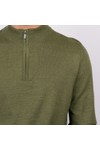 Remus Mens Beige Half Zip Jumper