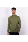 Remus Mens Beige Half Zip Jumper