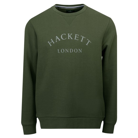Hackett Mens Green Heritage ESS AS Crewneck Sweatshirt main image