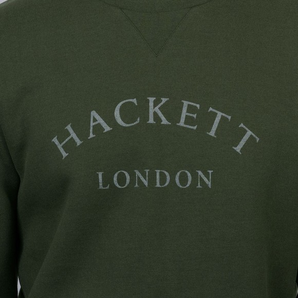 Hackett Mens Green Heritage ESS AS Crewneck Sweatshirt main image