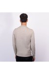Remus Mens Beige Half Zip Jumper