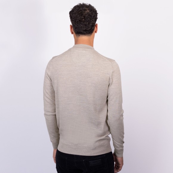 Remus Mens Beige Half Zip Jumper main image