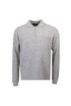 Oliver Sweeney Mens Grey Killala 1/4 Zip Knit