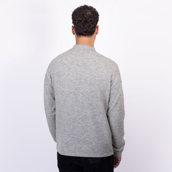 Oliver Sweeney Mens Grey Killala 1/4 Zip Knit main image