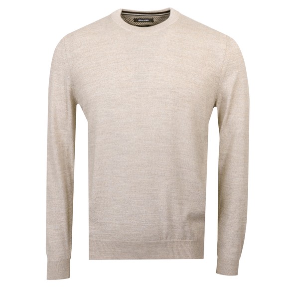 Remus Mens Beige Crew Neck Knitted Jumper  main image