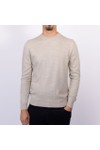 Remus Mens Beige Crew Neck Knitted Jumper 