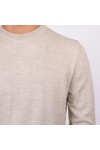 Remus Mens Beige Crew Neck Knitted Jumper 