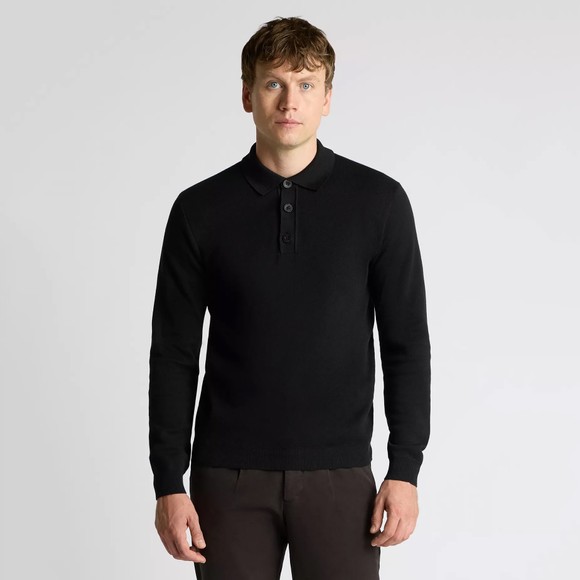 Remus Mens Black Polo Neck Knitted Jumper main image
