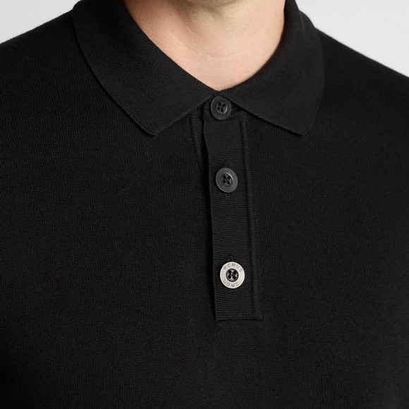 Remus Mens Black Polo Neck Knitted Jumper main image