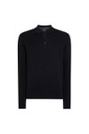 Remus Mens Black Polo Neck Knitted Jumper