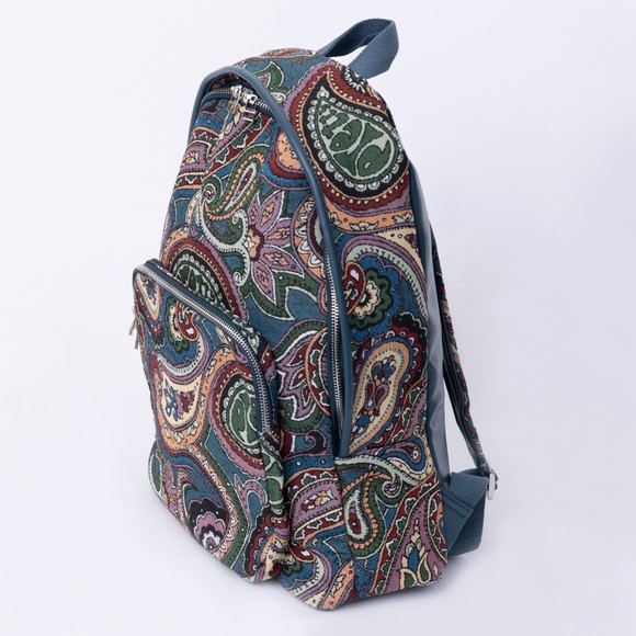 Pretty Green Mens Multicoloured House Paisley Jacquard Backpack main image