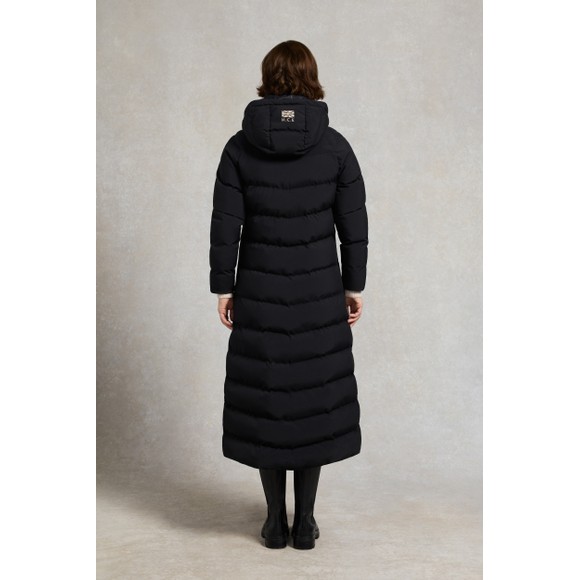 Holland Cooper Womens Black Chiltern Longline Yard Coat main image