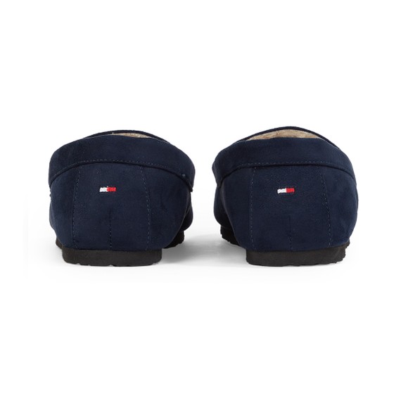 Tommy Hilfiger Mens Blue Fleece Lined Driver Slippers main image