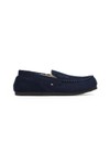 Tommy Hilfiger Mens Blue Fleece Lined Driver Slippers