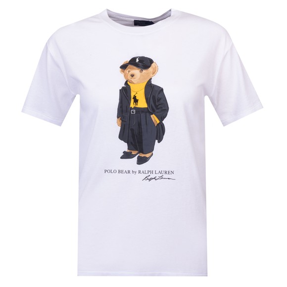 Polo Bear By Ralph Lauren Womens White Cotton Jersey T-Shirt main image