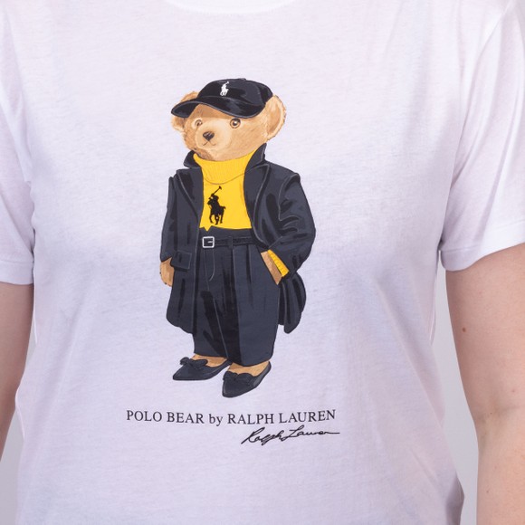 Polo Bear By Ralph Lauren Womens White Cotton Jersey T-Shirt main image