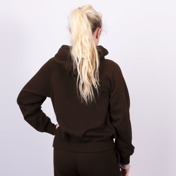 Polo Ralph Lauren Womens Brown Shrunken Fit Fleece Hoodie main image