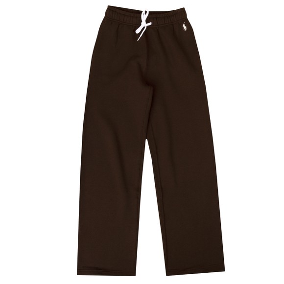 Polo Ralph Lauren Womens Brown Drawstring Fleece Wide-Leg Jogger main image