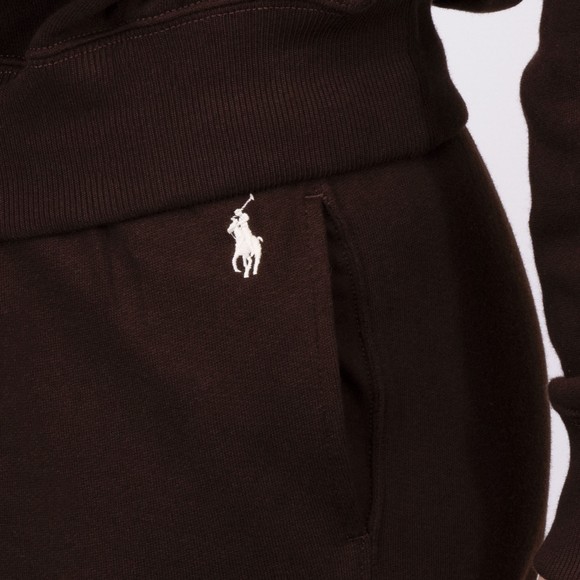 Polo Ralph Lauren Womens Brown Drawstring Fleece Wide-Leg Jogger main image