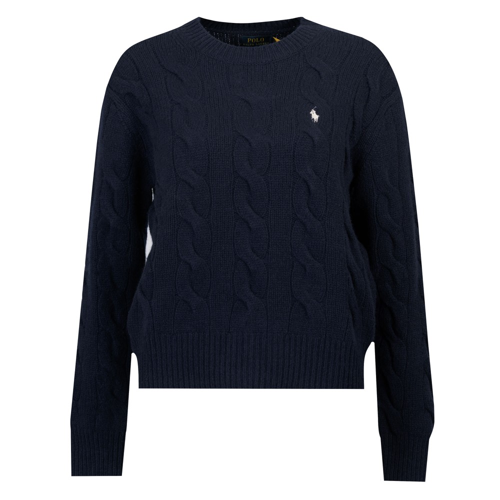 Cable Knit Wool Cashmere Sweater