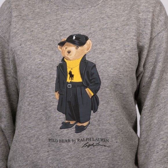 Polo Ralph Lauren Womens Grey Polo Bear Fleece Sweatshirt main image