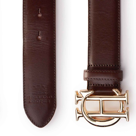 Holland Cooper Womens Brown HC Classic Logo Belt main image