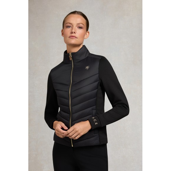 Holland Cooper Womens Black Hybrid Equestrian Jacket main image