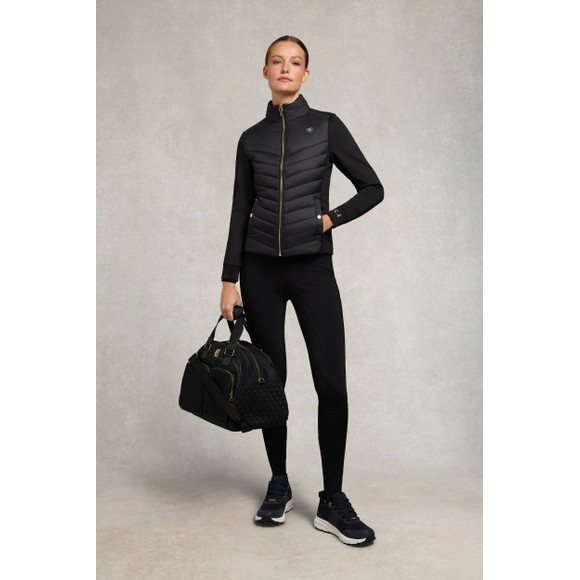 Holland Cooper Womens Black Hybrid Equestrian Jacket main image