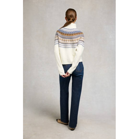 Holland Cooper Womens Beige Rebecca Roll Neck Knit main image