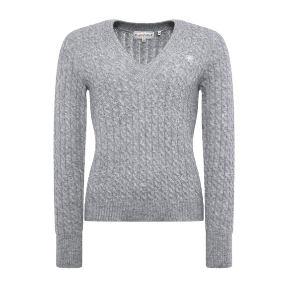 Holland Cooper Womens Grey Polly Knit Jumper main image