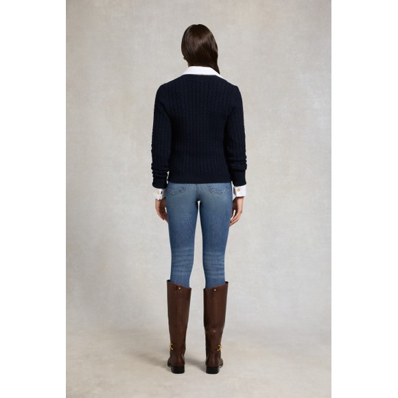 Holland Cooper Womens Blue Polly Knit Jumper main image