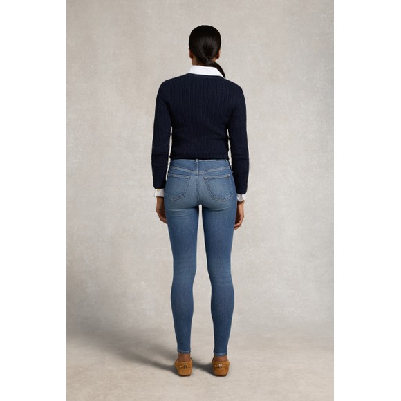 Holland Cooper Womens Blue Contour Skinny Jean main image