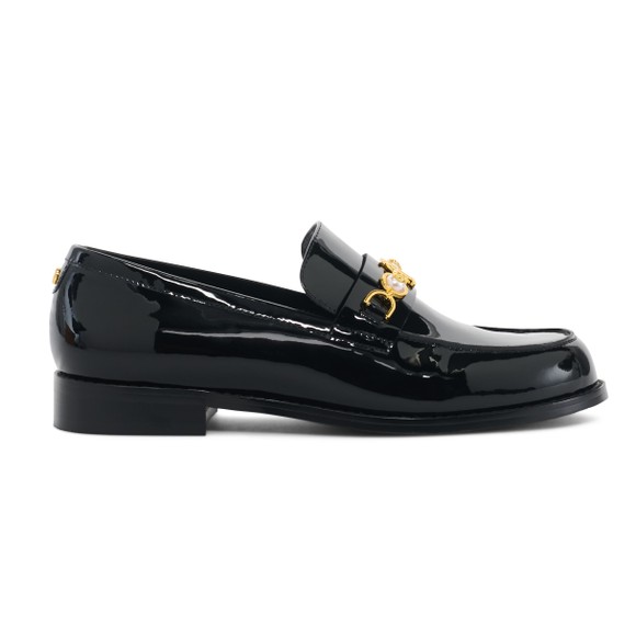 Holland Cooper Womens Black Regency Pearl Loafer main image